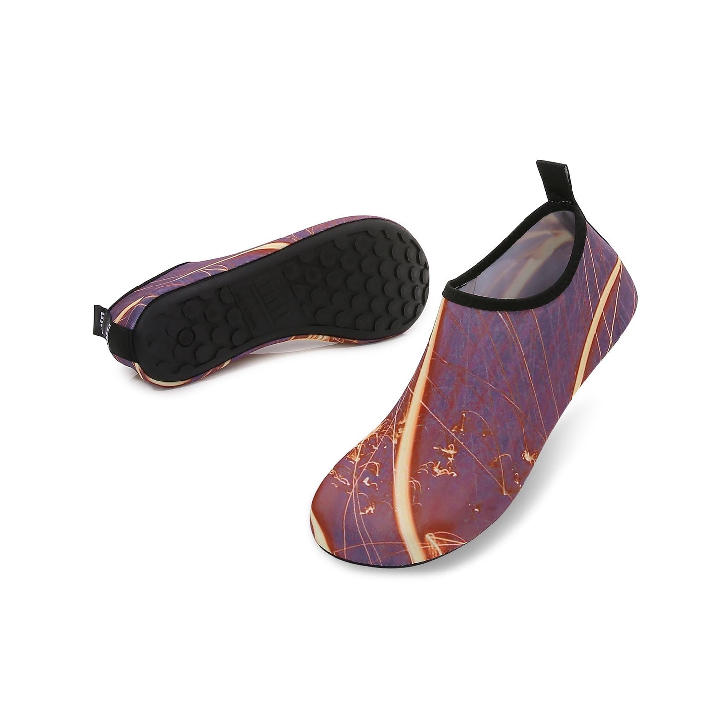 Men and Women a Slip On Barefoot Quick-Dry Beach Aqua Yoga Water Shoes (Spark/Red)