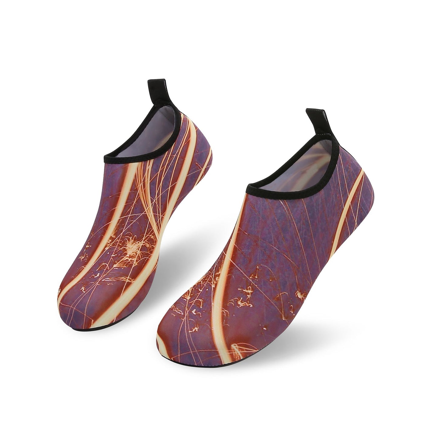Men and Women a Slip On Barefoot Quick-Dry Beach Aqua Yoga Water Shoes (Spark/Red)