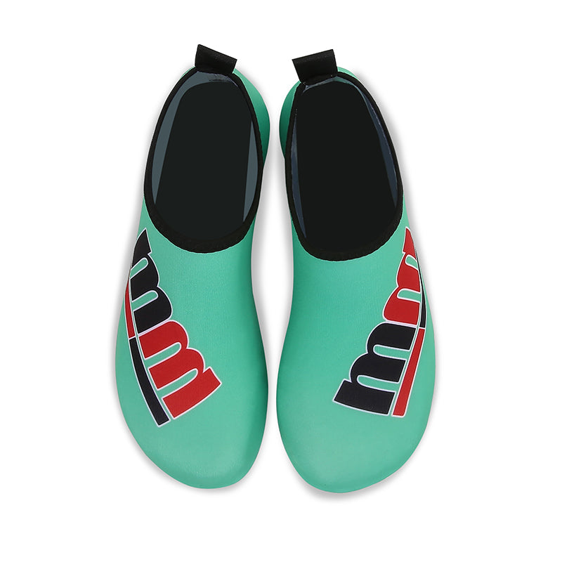 Men and Women a Slip On Barefoot Quick-Dry Beach Aqua Yoga Water Shoes (MM/Mint)