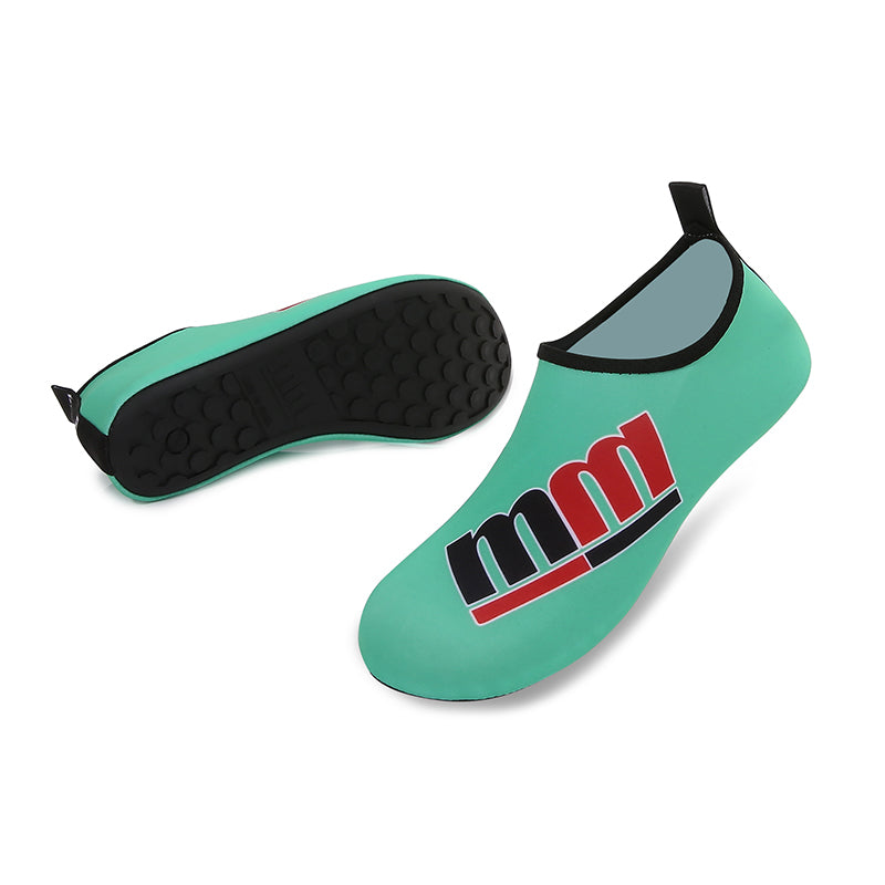 Men and Women a Slip On Barefoot Quick-Dry Beach Aqua Yoga Water Shoes (MM/Mint)