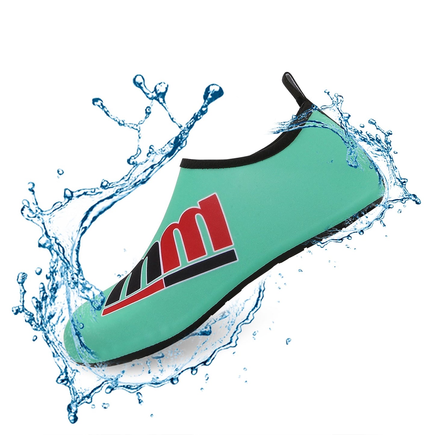 Men and Women a Slip On Barefoot Quick-Dry Beach Aqua Yoga Water Shoes (MM/Mint)