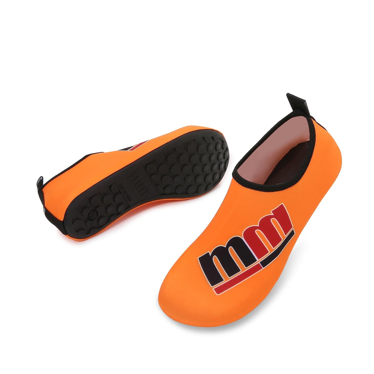 Men and Women a Slip On Barefoot Quick-Dry Beach Aqua Yoga Water Shoes (MM/Orange)