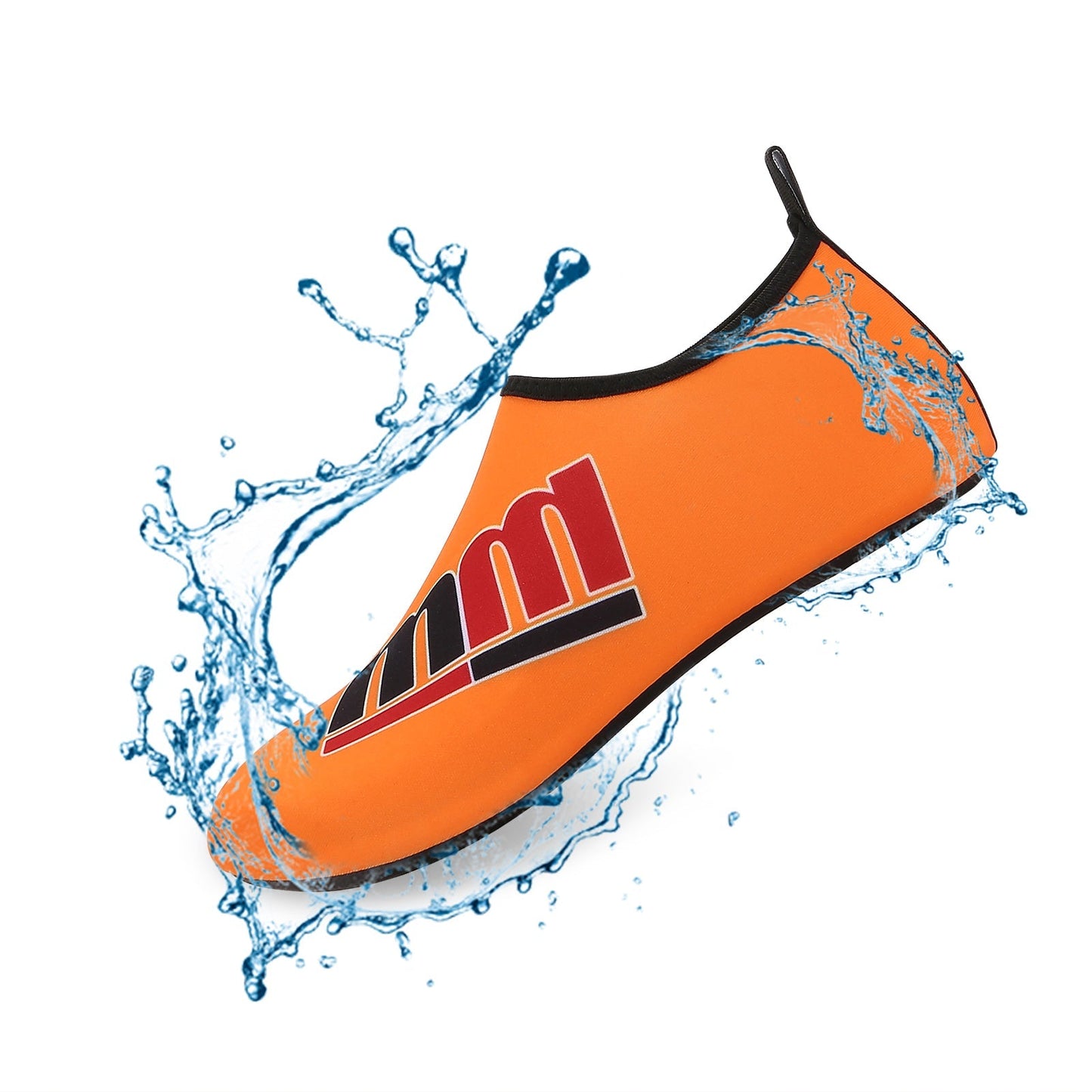 Men and Women a Slip On Barefoot Quick-Dry Beach Aqua Yoga Water Shoes (MM/Orange)