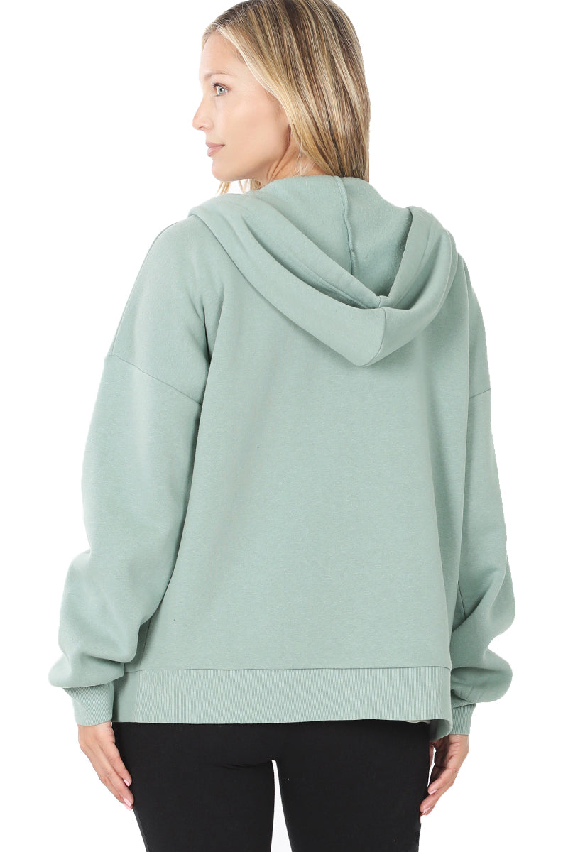 ZENANA Women 2 Piece Set Full-Zip Hoodie Jacket and Jogger Pants
