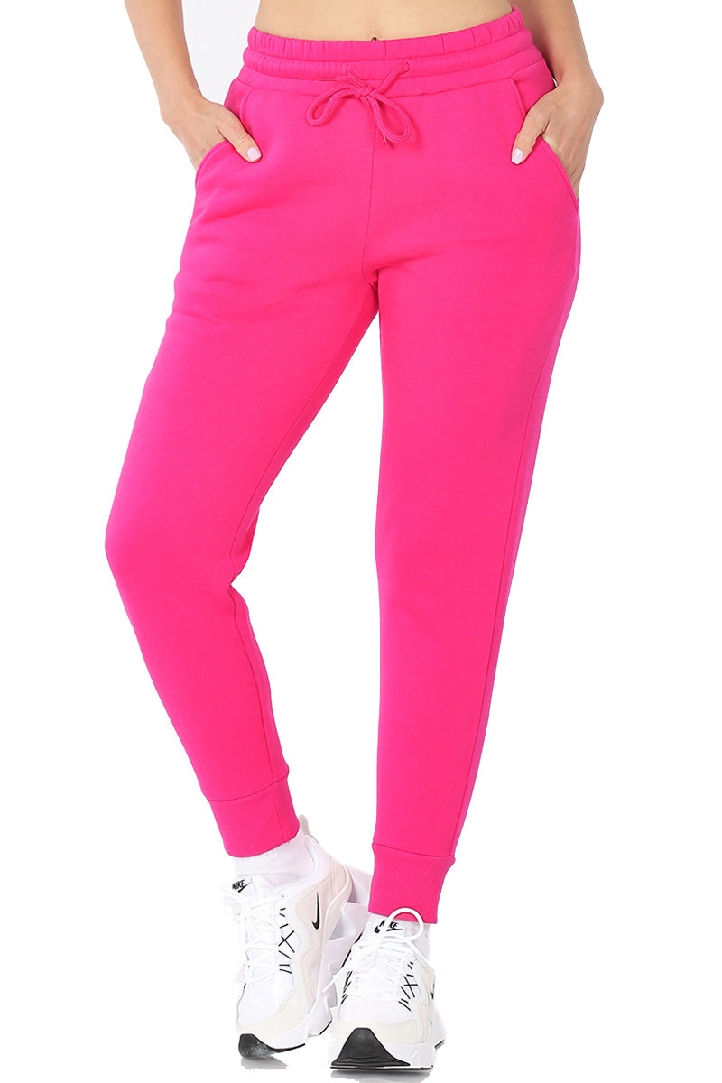 Women's Cotton Blend Relax Fit Cropped Jogger Lounge Sweatpants Running Pants