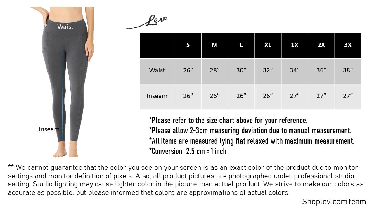 Women High Waist Wide Waistband Out Side Pocket Full Length Yoga Workout Cotton Leggings