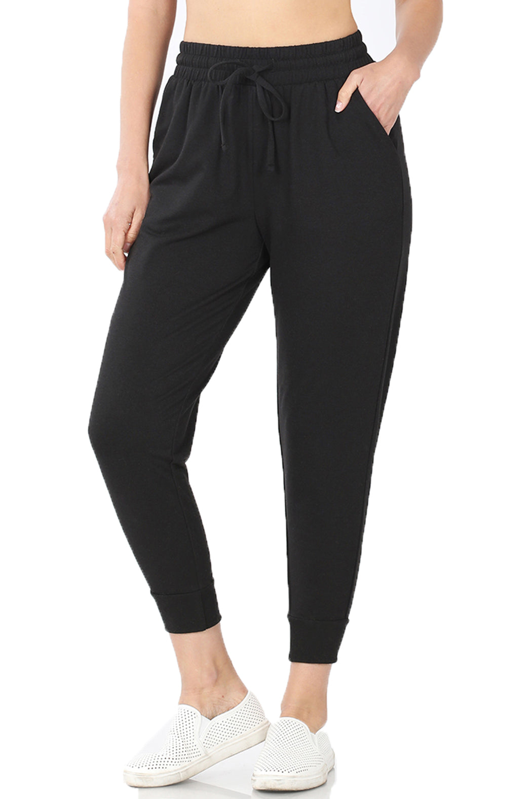 Women's French Terry Jogger Sweatpants with Pockets