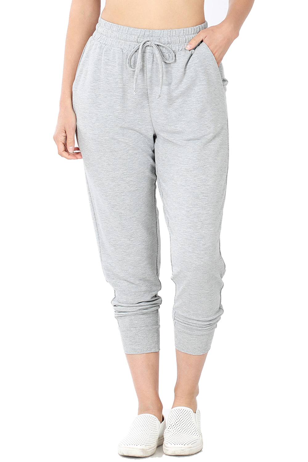 Women's French Terry Jogger Sweatpants with Pockets