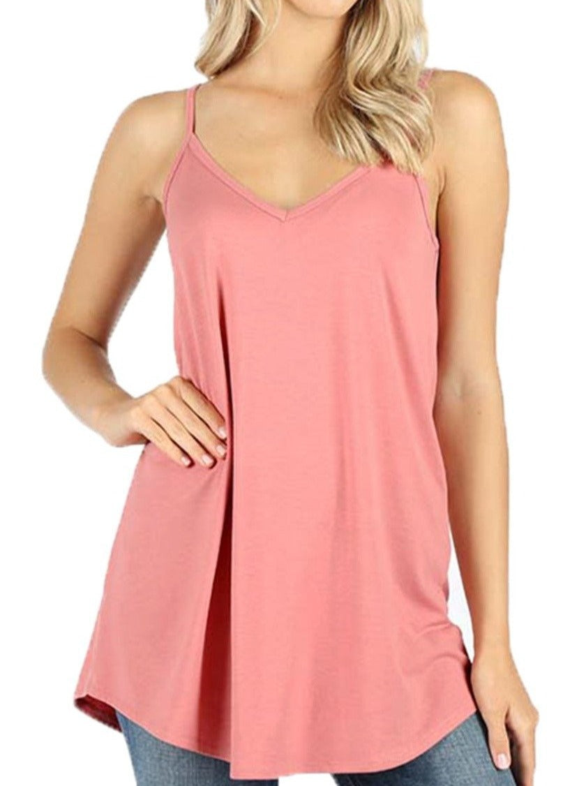 Women Reversible flare camisole tank top - Shop Lev