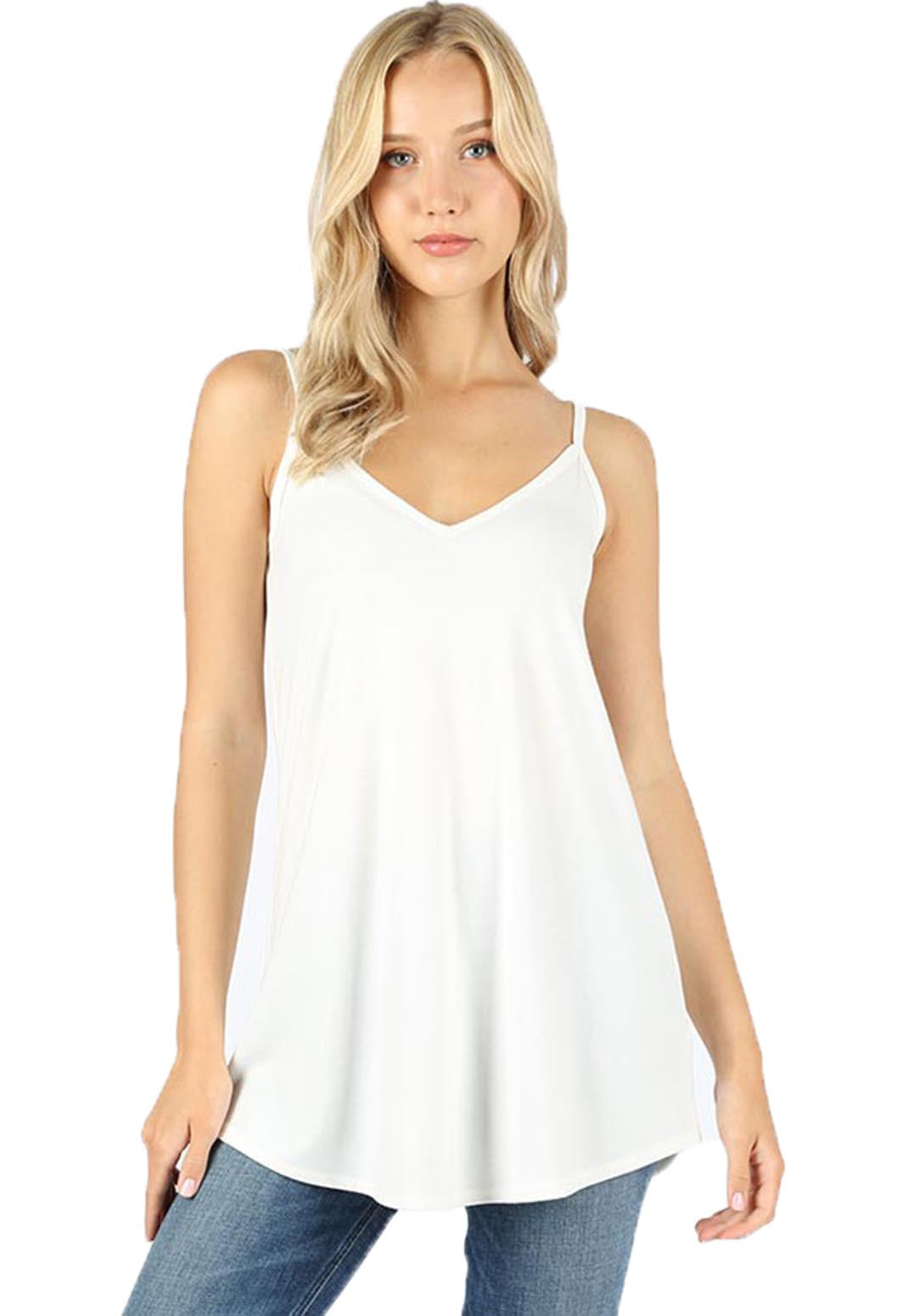 Women Reversible flare camisole tank top - Shop Lev