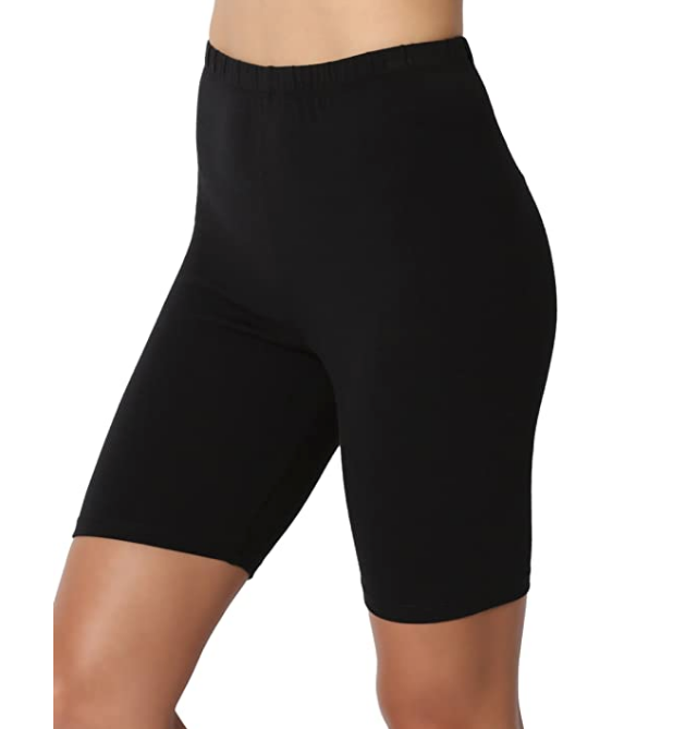 Women Black Cotton High Waist Active Bike Short Leggings - Shop Lev