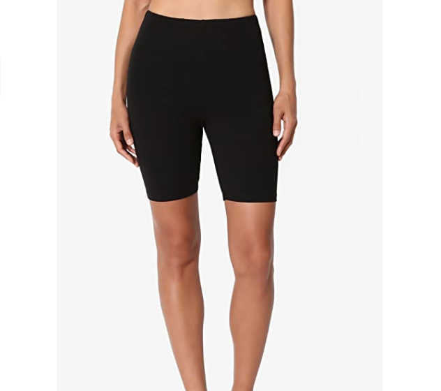 Women Black Cotton High Waist Active Bike Short Leggings - Shop Lev