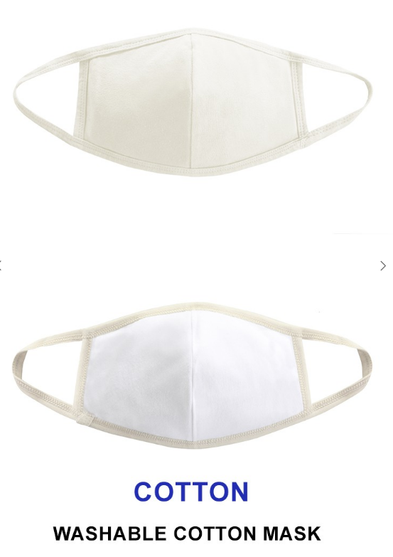 Various 6 Pack 3D Shape Washable Cotton Fashion Mask