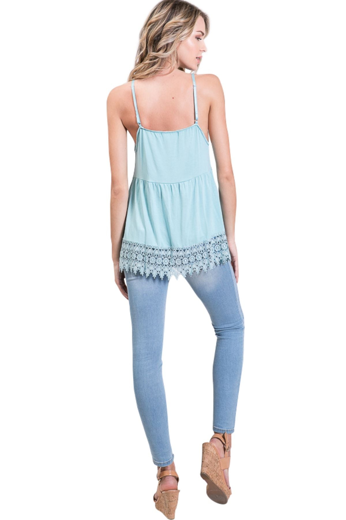 Women's Modal Lace Swing Camisole with adjustable straps - Shop Lev