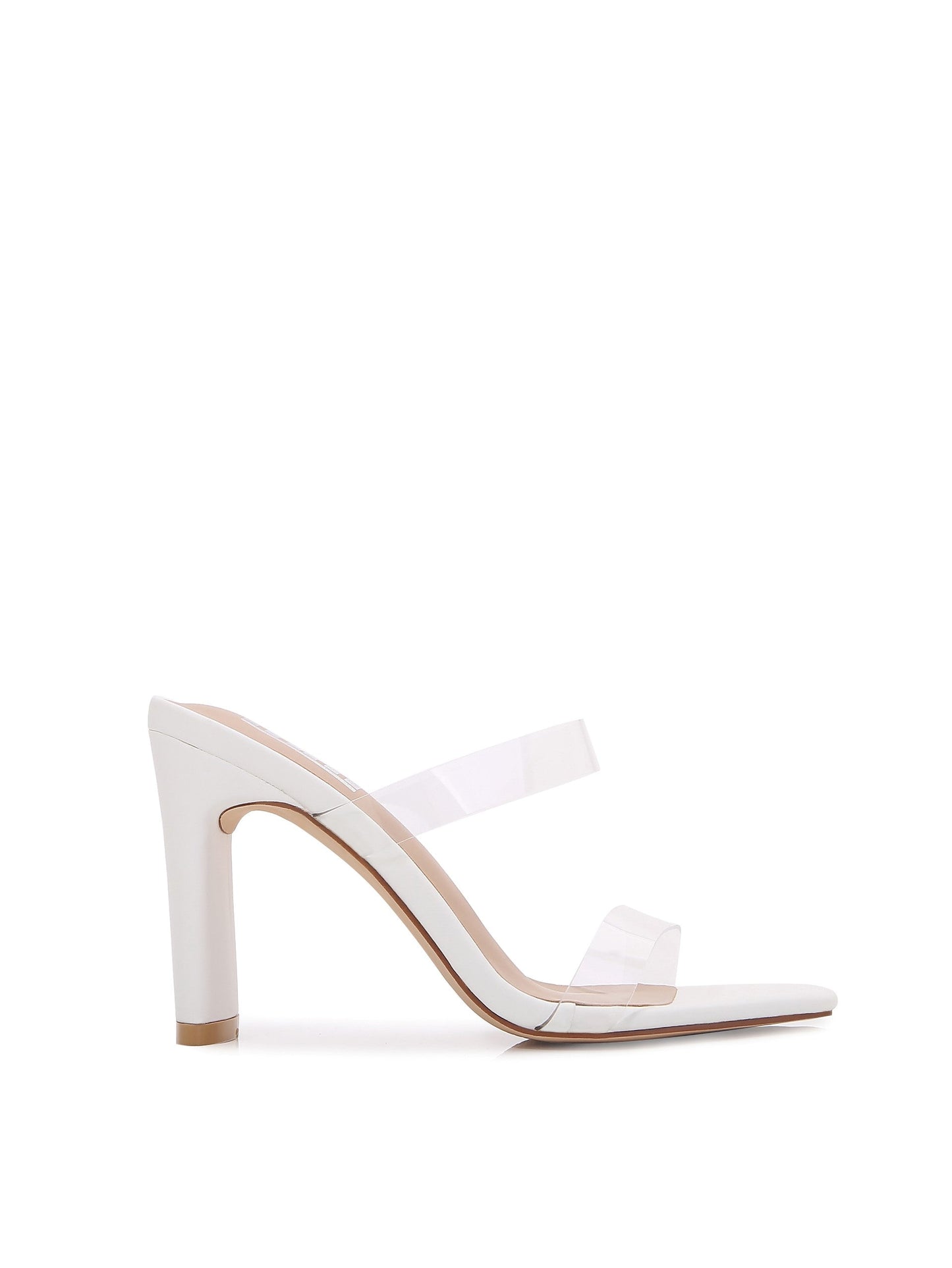 Women Multi Style Single and double Strap High Chunky Heeled Sandals (Double TPU)