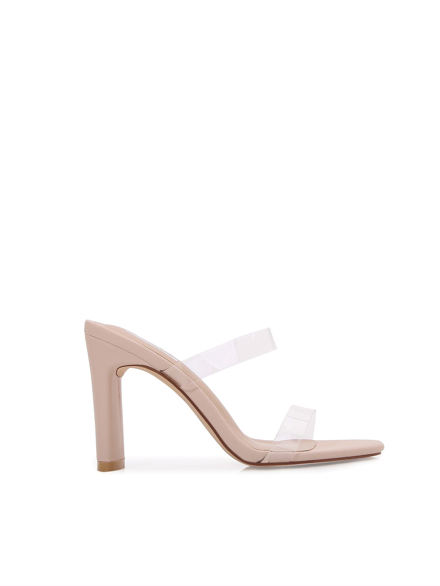 Women Multi Style Single and double Strap High Chunky Heeled Sandals (Double TPU)