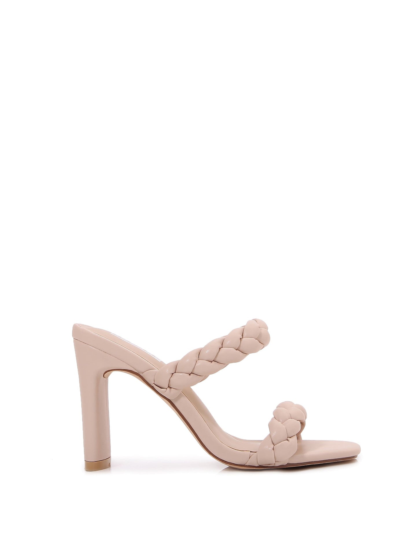 Women Multi Style Single and double Strap High Chunky Heeled Sandals (Double Braided)