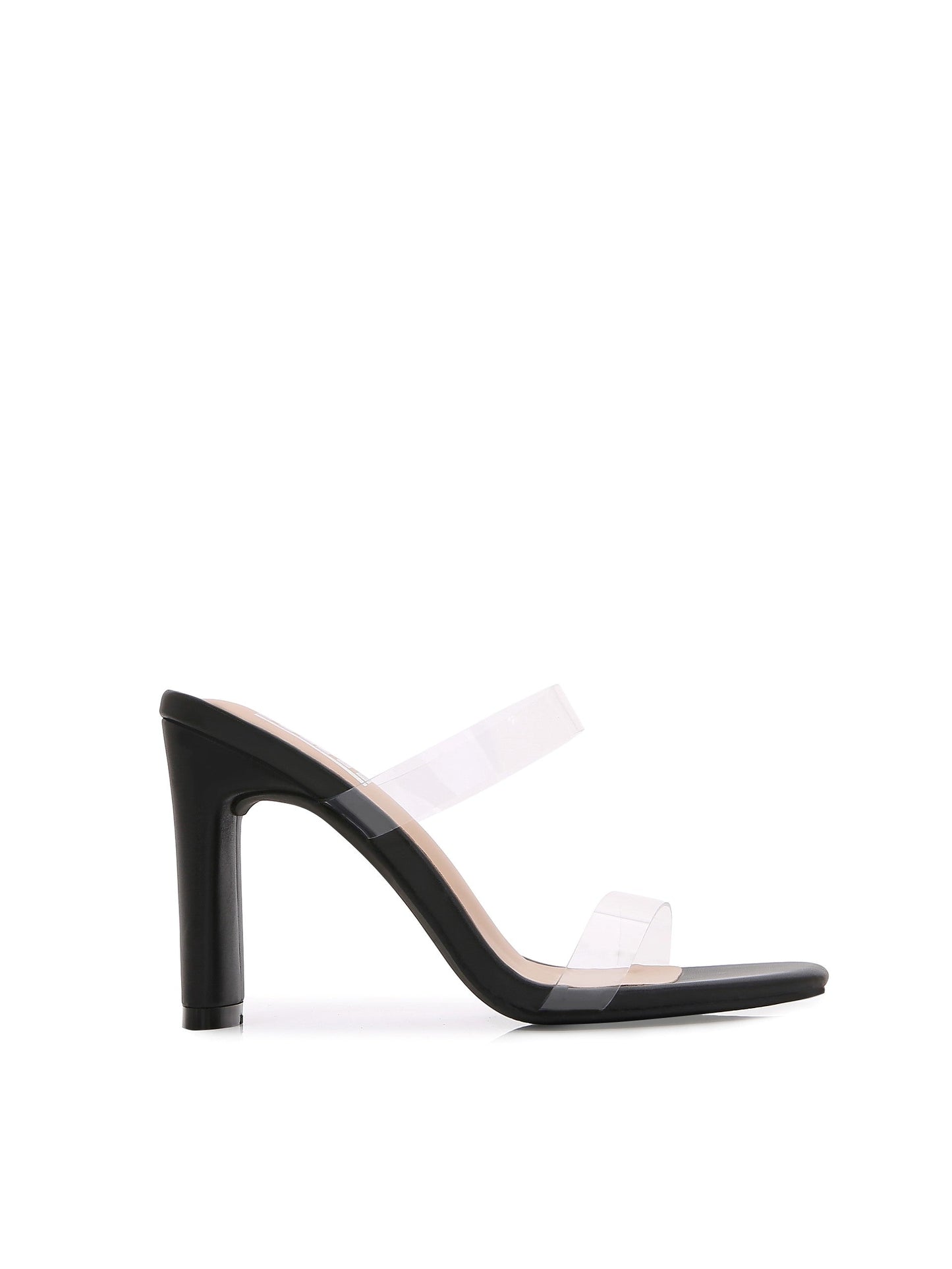 Women Multi Style Single and double Strap High Chunky Heeled Sandals (Double TPU)
