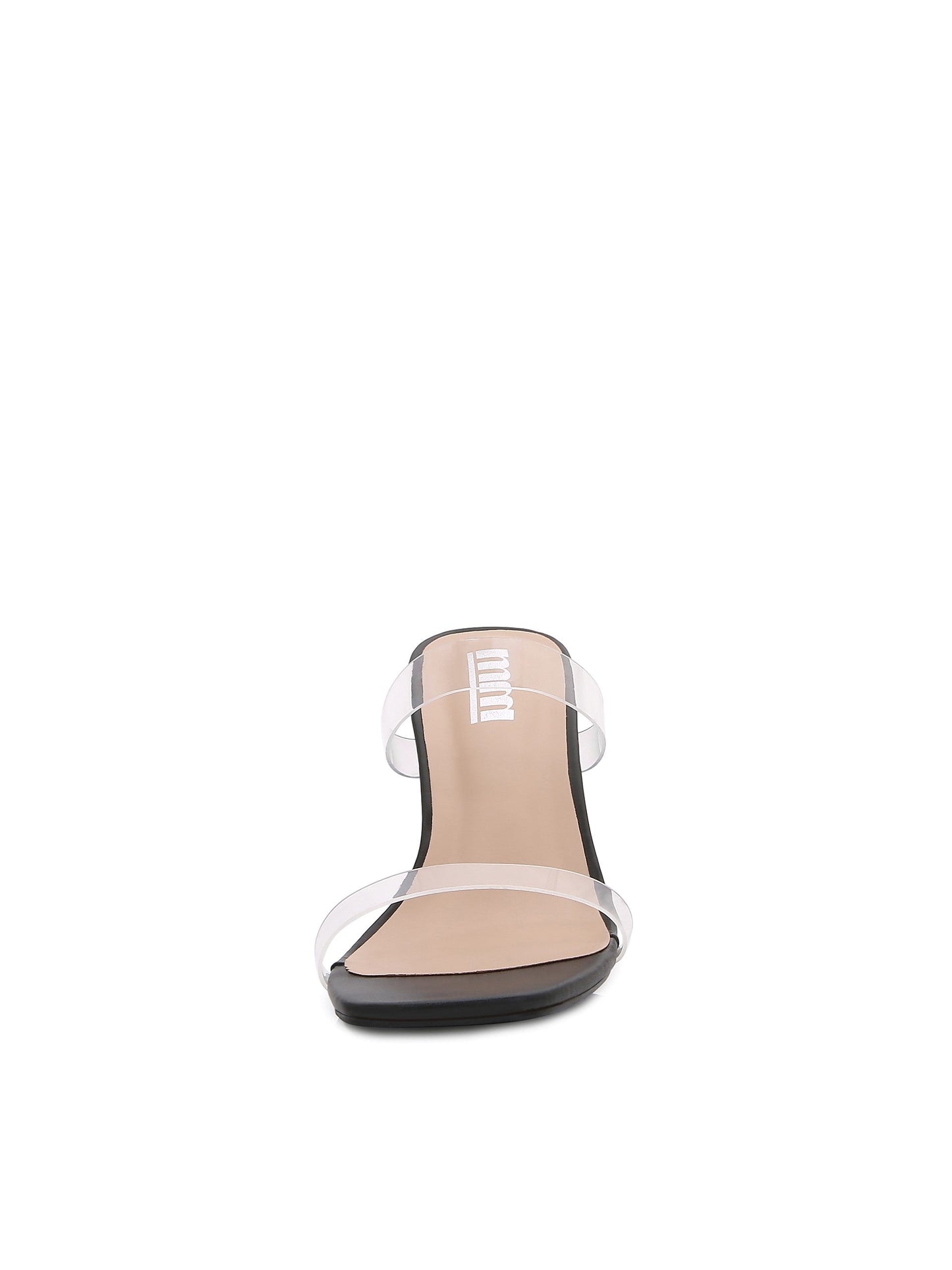 Women Multi Style Single and double Strap High Chunky Heeled Sandals (Double TPU)