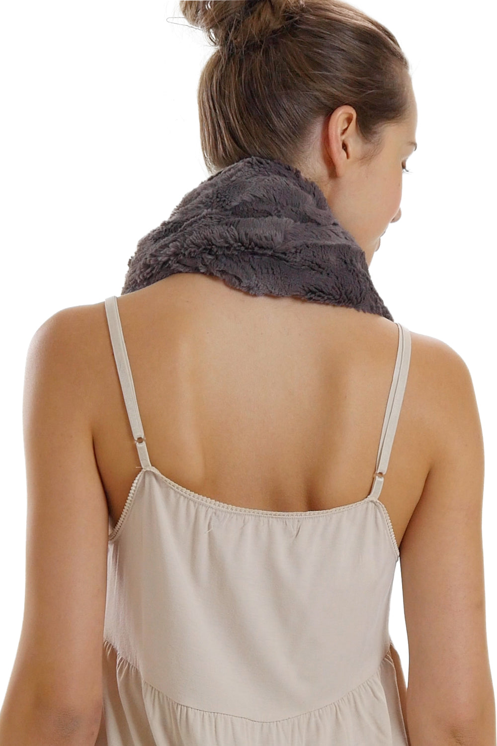 Unisex Faux Fur Solid Infinity Scarf, neck warmer, snood - Shop Lev