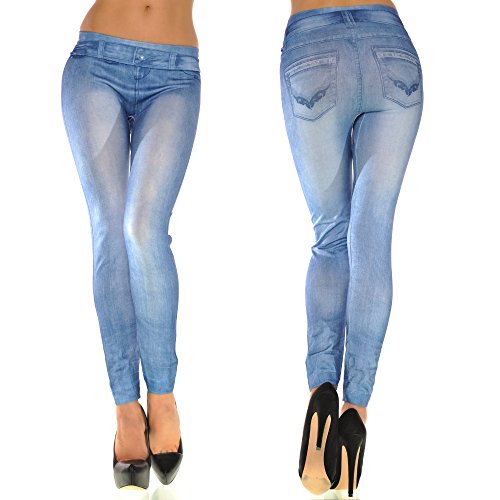 Women Fashion Skinny Jeans Denim Printed Full Length Leggings - Shop Lev