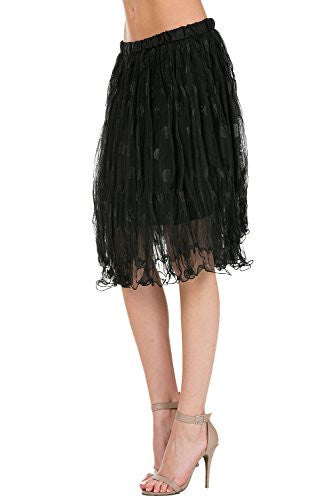Women's polka dot mini tutu skirt - Shop Lev