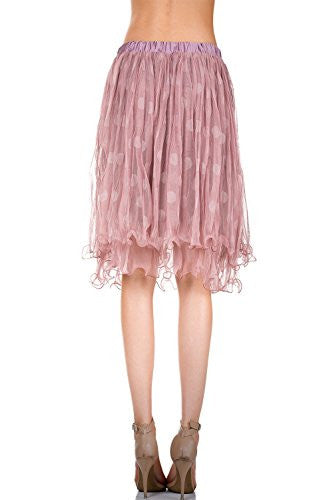 Women's polka dot mini tutu skirt - Shop Lev