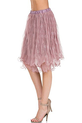 Women's polka dot mini tutu skirt - Shop Lev