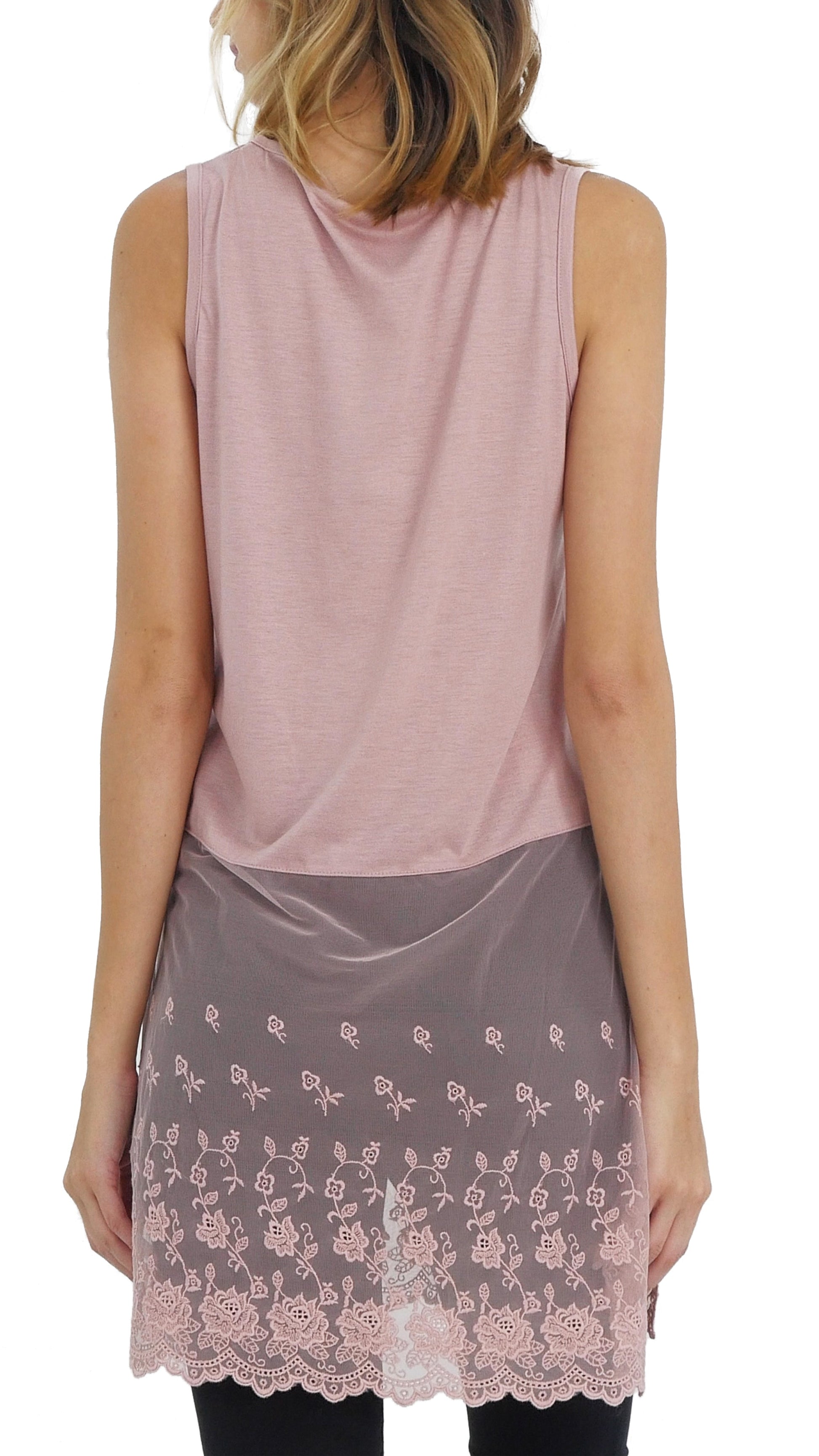 Women Lace Bottom Crop Tank and top extender - Shop Lev