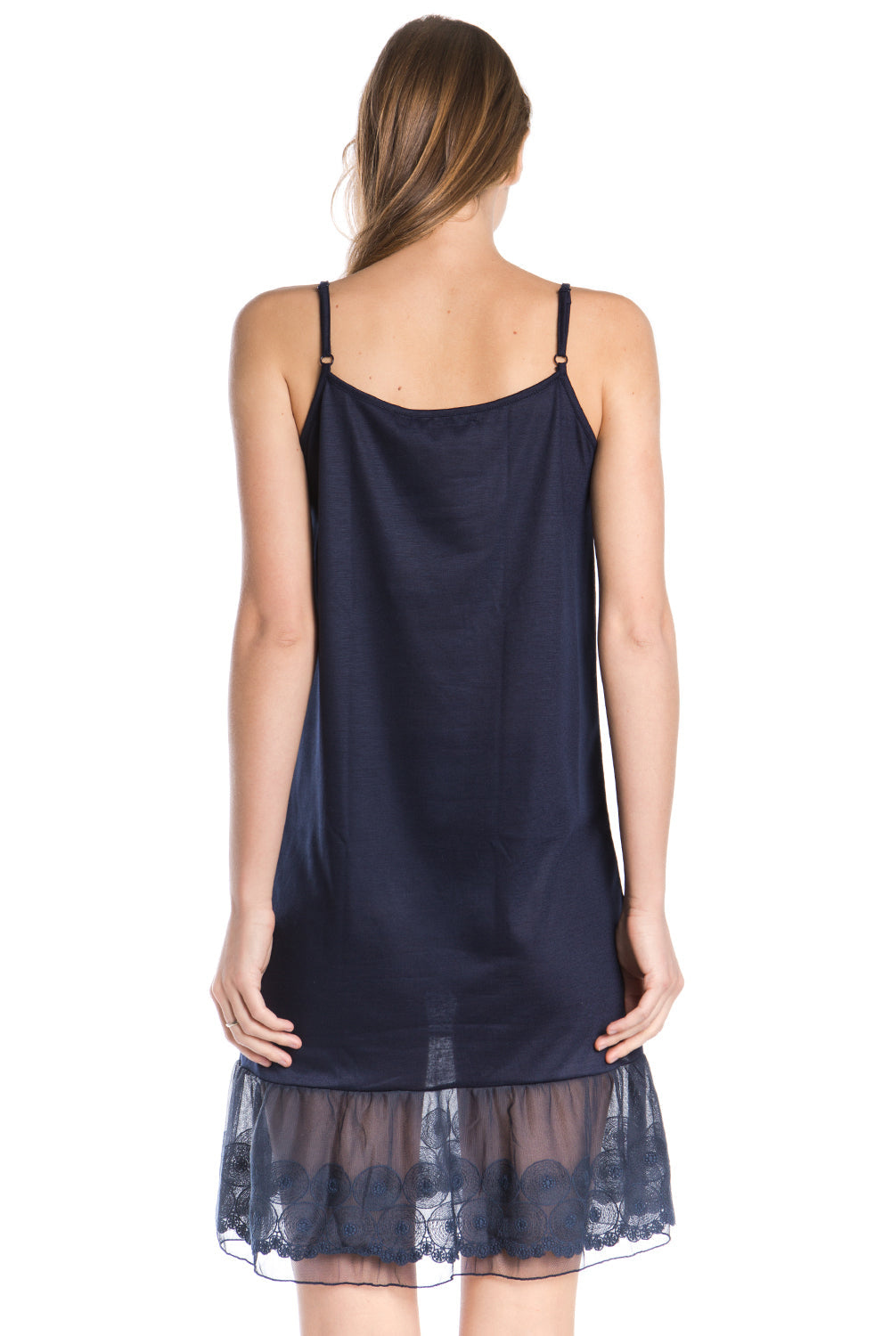 Women's Circle Lace Knit Full Slip with Adjustable Straps - Shop Lev